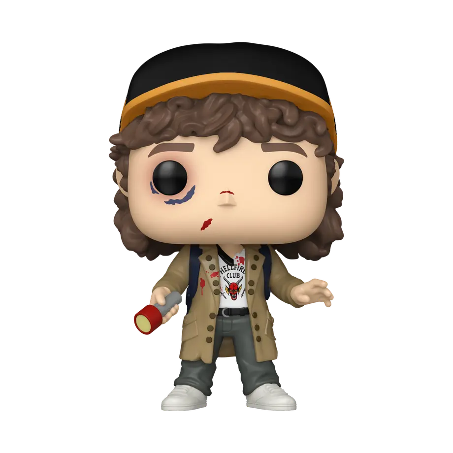 Funko POP! Stranger Things - Dustin Henderson Battle Damage 1800 *EXCLUSIVE*