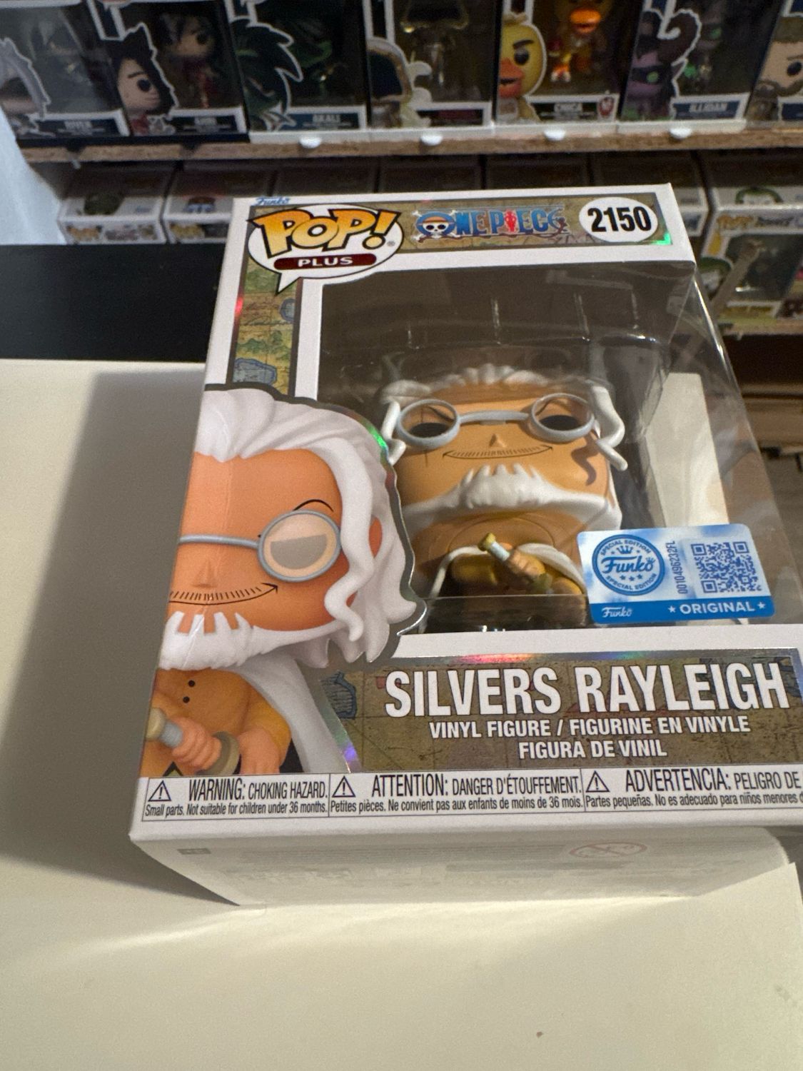 Funko POP!PLUS One Piece - Silvers Rayliegh *light Box Damage* EXCLUSIVE