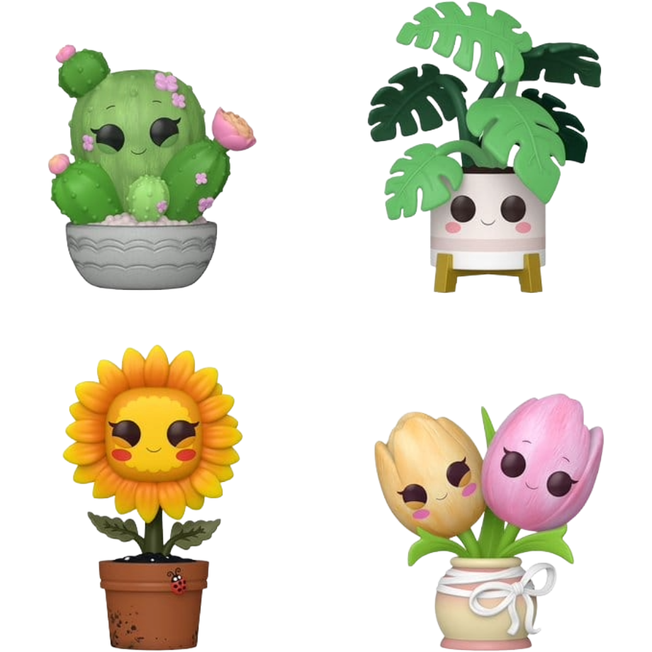 Funko POP! Flora - Barrel Cactus/Monstera/Sunflower/Tulip 4Pack