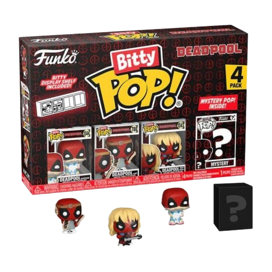 Funko Bitty Pop! Deadpool - 4er-Pack Sleepover