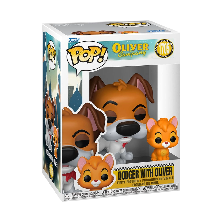 Funko Pop! Oliver & Co. - Dodger with Oliver 1705 *Chance auf Chase*