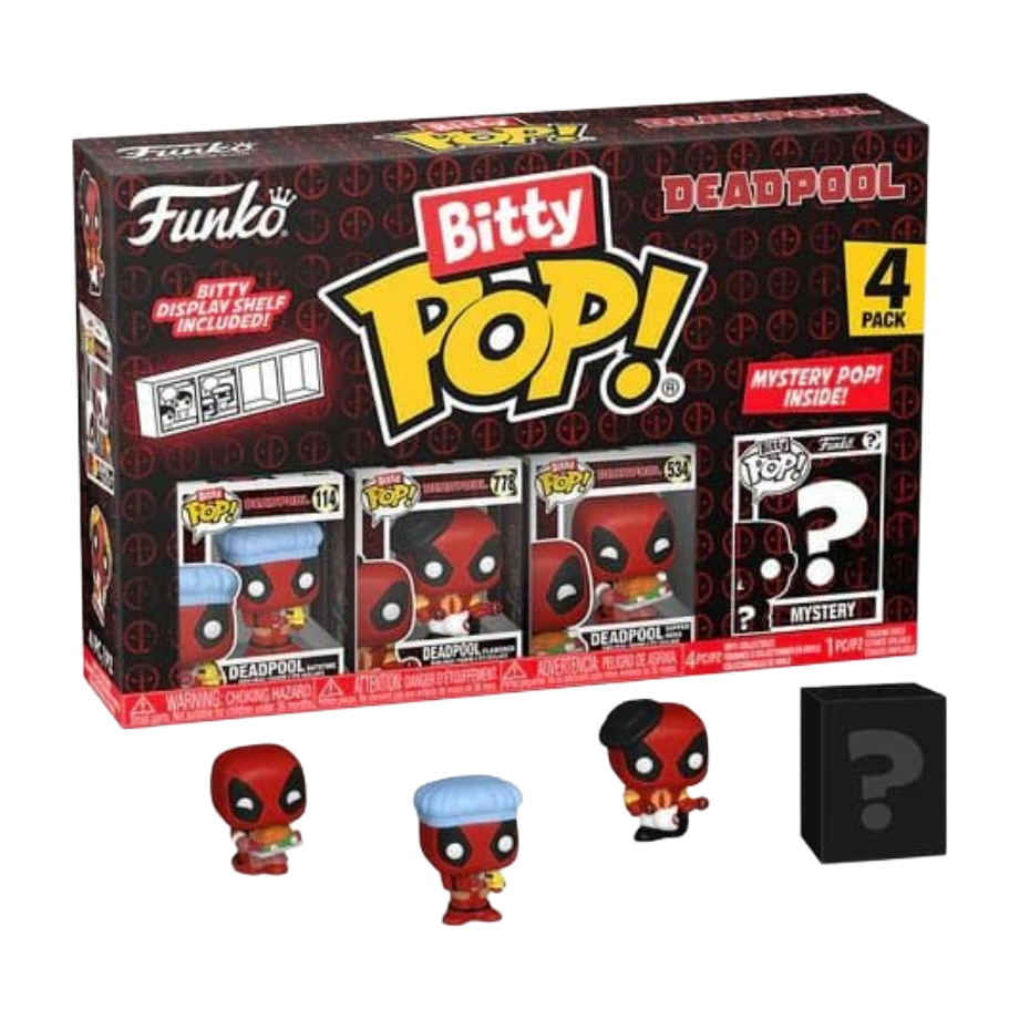 Funko Bitty Pop! Deadpool - 4er-Pack Bathtime