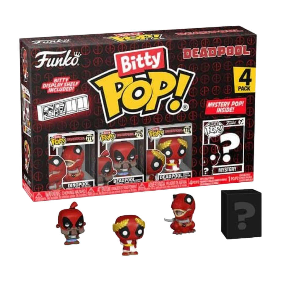 Funko Bitty Pop! Deadpool - 4er-Pack Dinopool