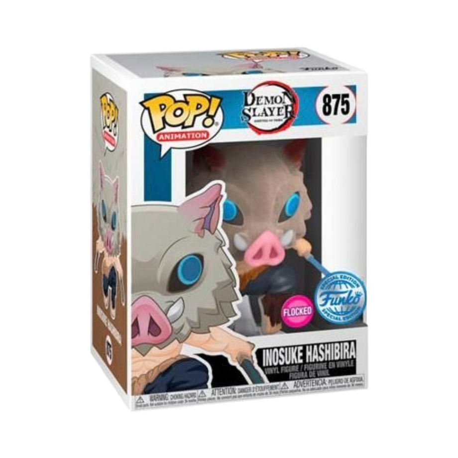 Funko POP! Demon Slayer - Inosuke (flocked) 875 *Exclusive Chance auf Chase*