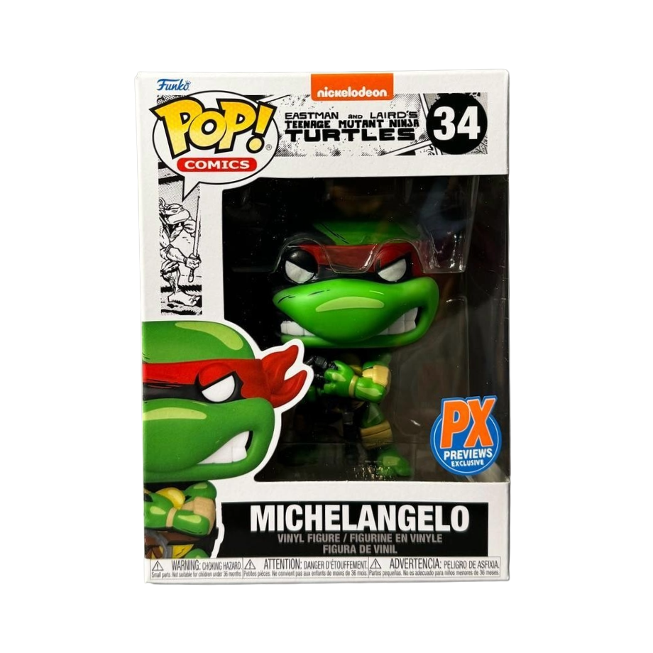 Funko Pop! Teenage Mutant Ninja Turtles - Michelangelo 34*PX Exclusive*