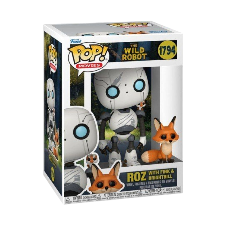 Funko POP! Der wilde Roboter - Roz w/Brightbill & Fink 1794