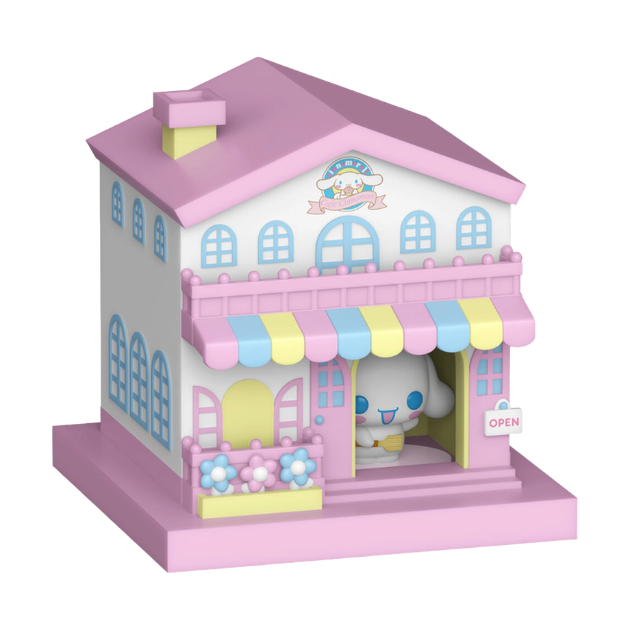 Funko Bitty POP!TOWN Hello Kitty and Friends - Chef Cinnamoroll With Cafe Cinnamoroll