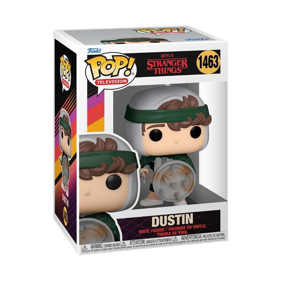 Funko Pop! Stranger Things - Dustin with Shield 1463 *Box damage*