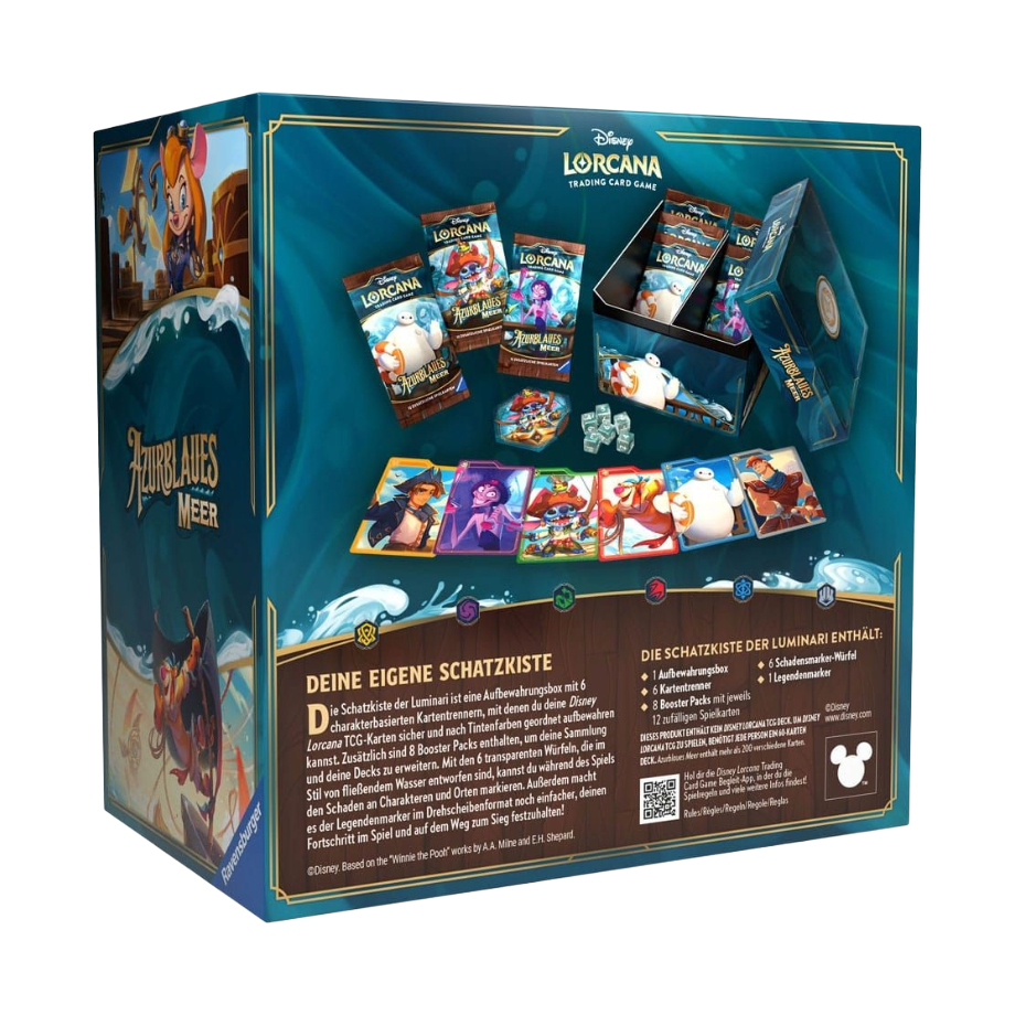 Ravensburger - Disney Lorcana TCG Azurblaues Meer Schatzkiste der Luminari *Deutsche Edition*