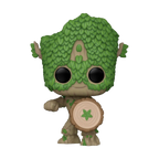 Funko Pop! Marvel We are Groot - Groot as Captain America 1392