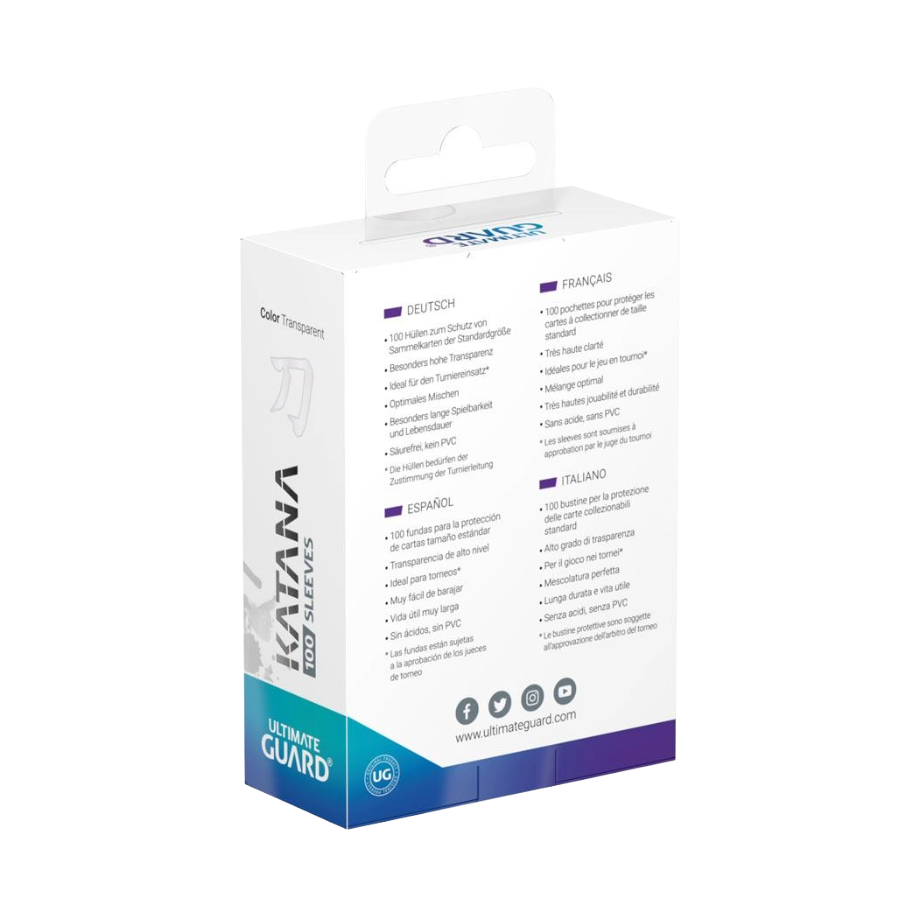 Ultimate Guard Katana Sleeves Standardgröße Transparent (100)