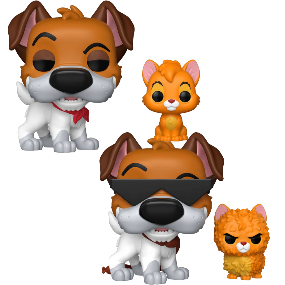 Funko Pop! Oliver & Co. - Dodger with Oliver 1705 *Chase Bundle*