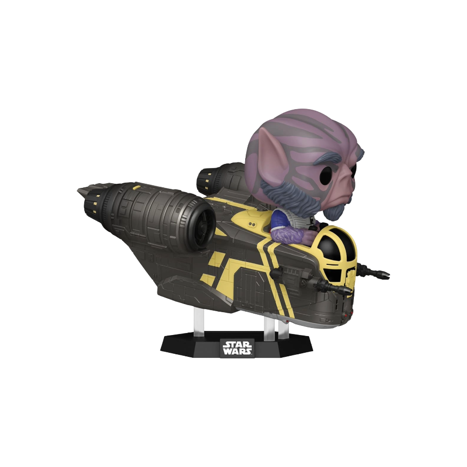 Funko Pop!Ride Deluxe Star Wars: The Mandalorian and Grogu - Zeb Orrelios in the Razor Crest 838