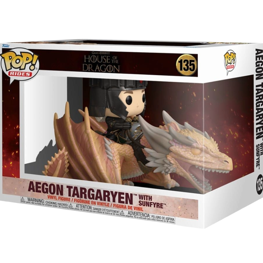 Funko POP! RIDE House of the Dragon - Aegon Targaryen with Sunfyre 135