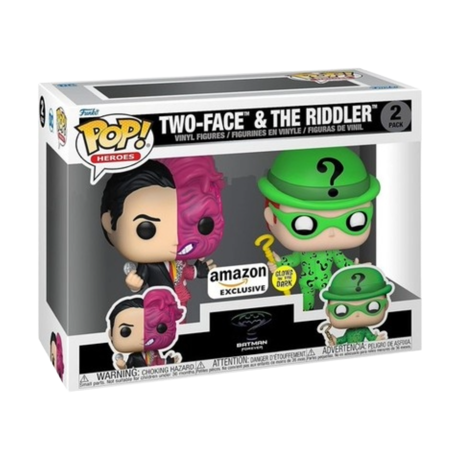 Funko Pop! Batman Forever - Two-Face & The Riddler (GITD) 2Pack