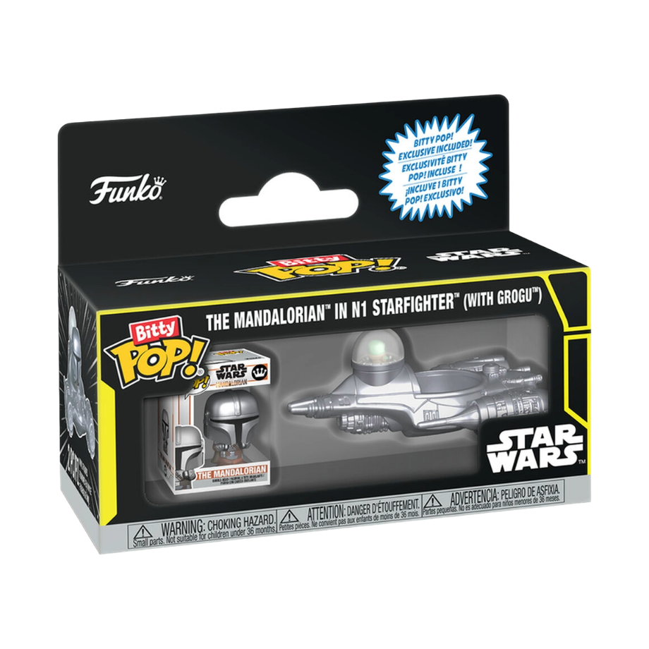 Funko Bitty POP!RIDES Star Wars  - The Mandalorian In N1 Starfighter